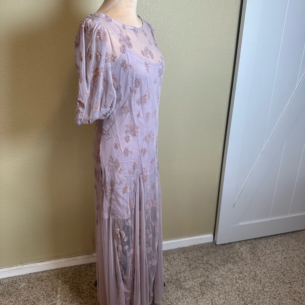 Free People Lilac Floral Maxi Dress